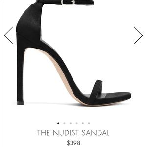 Stuart Weitzman Nudist Black Suede Shoes